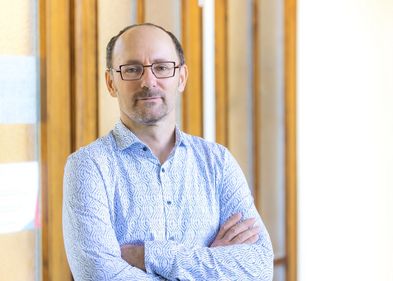 Professor Ralf Seidel from the Peter Debye Institute for Soft Matter Physics at Leipzig University. Photo: Swen Reichhold 