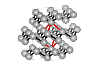 Zu sehen ist die Struktur des Antimon-Atoms